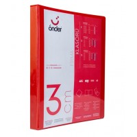 Önder PVC A3  Dikey 3 Cm 4 Halkalı Klasör